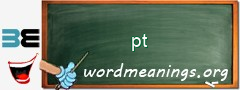 WordMeaning blackboard for pt